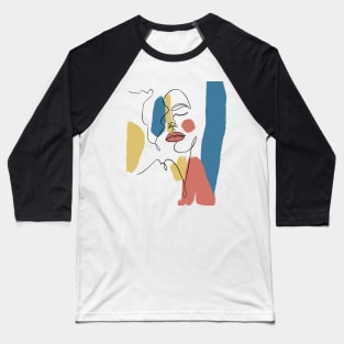 Denizko Abstract woman Baseball T-Shirt